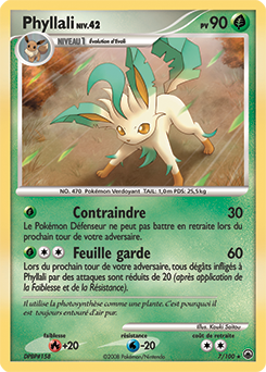 Carte Pokémon Phyllali 7/100 de la série Aube Majestueuse en vente au meilleur prix