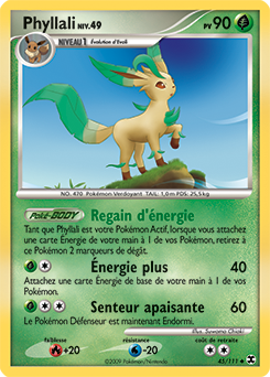 Carte Pokémon Peu commune Phyllali 45/111 de la série Rivaux Émergents