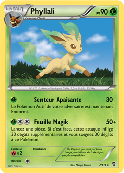 Carte Pokémon Rare Phyllali 7/111 de la série Poings Furieux