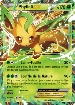 Carte Pokémon Pokémon EX Phyllali EX 10/83 de la série Générations