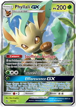 Carte Pokémon Phyllali GX 13/156 de la série Ultra Prisme en vente au meilleur prix
