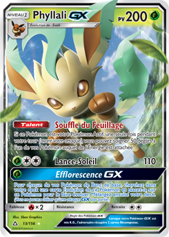 Carte Pokémon Pokémon GX Phyllali GX 13/156 de la série Ultra Prisme