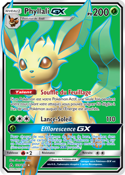 Carte Pokémon Phyllali GX 139/156 de la série Ultra Prisme en vente au meilleur prix