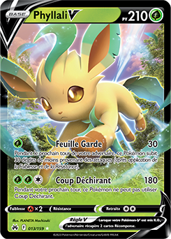 Carte Pokémon Phyllali V 013/159 de la série Zénith Suprême en vente au meilleur prix
