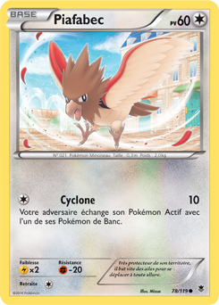 Carte Pokémon Piafabec 78/119 de la série Vigueur Spectrale en vente au meilleur prix