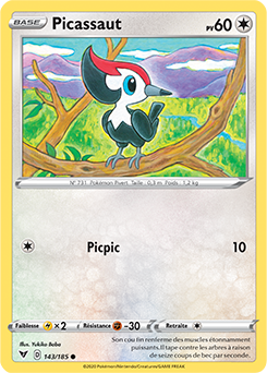 Carte Pokémon Picassaut 143/185 de la série Voltage Éclatant en vente au meilleur prix