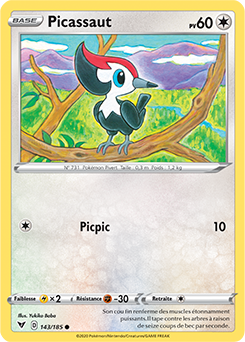 Carte Pokémon Commune Picassaut 143/185 de la série Voltage Éclatant
