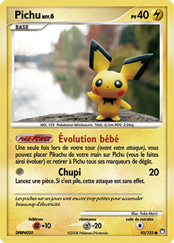 Carte Pokémon Pichu 93/123 de la série Trésors Mystérieux en vente au meilleur prix