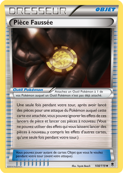 Carte Pokémon Pièce Faussée 108/119 de la série Vigueur Spectrale en vente au meilleur prix