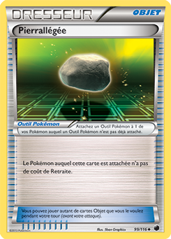 Carte Pokémon Peu commune Pierrallégée 99/116 de la série Glaciation Plasma
