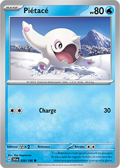 Carte Pokémon Piétacé 058/198 de la série Écarlate et Violet en vente au meilleur prix
