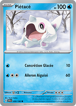 Carte Pokémon Piétacé 059/198 de la série Écarlate et Violet en vente au meilleur prix