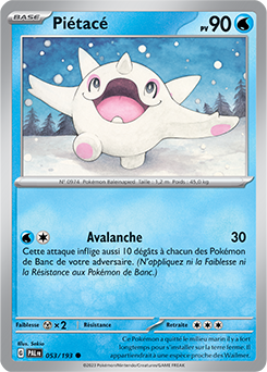 Carte Pokémon Communes Piétacé 053/193 de la série Évolutions à Paldea