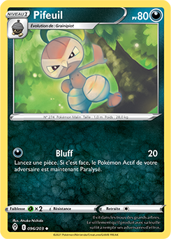 Carte Pokémon Pifeuil 96/203 de la série Évolution Céleste en vente au meilleur prix
