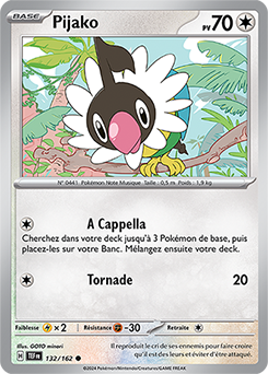 Carte Pokémon Pijako 132/162 de la série Forces Temporelles en vente au meilleur prix