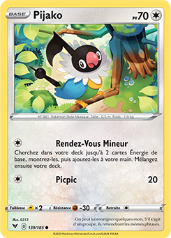 Carte Pokémon Pijako 139/185 de la série Voltage Éclatant en vente au meilleur prix