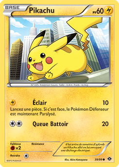 Carte Pokémon Pikachu 39/99 de la série Destinées Futures en vente au meilleur prix