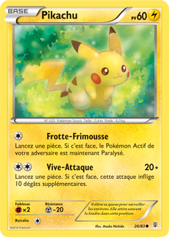 Carte Pokémon Commune Pikachu 26/83 de la série Générations