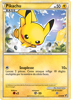 Carte Pokémon Pikachu 61/90 de la série Indomptable en vente au meilleur prix