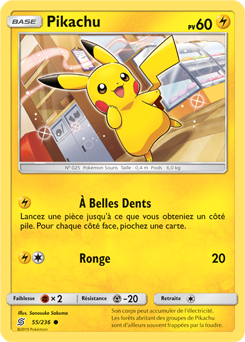 Carte Pokémon Pikachu 55/236 de la série Harmonie des Esprits en vente au meilleur prix