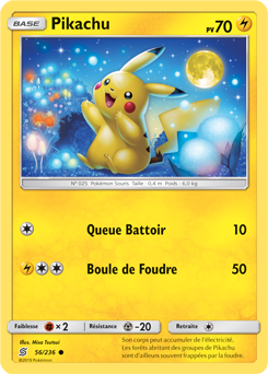 Carte Pokémon Commune Pikachu 56/236 de la série Harmonie des Esprits