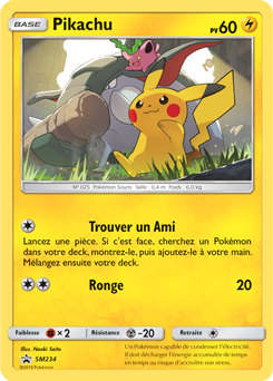 Carte Pokémon Promo Pikachu SM234 de la série Promos Soleil et Lune
