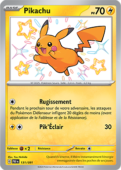 Carte Pokémon Pikachu 131/91 de la série Destinées de Paldea en vente au meilleur prix