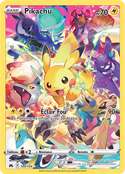 Carte Pokémon Pikachu 160/159 de la série Zénith Suprême en vente au meilleur prix