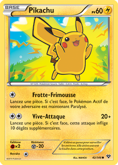 Carte Pokémon Pikachu 42/146 de la série X&Y en vente au meilleur prix