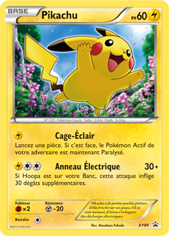 Carte Pokémon Promo Pikachu XY89 de la série Promos XY