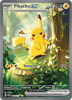 Carte Pokémon Pikachu ex 276/217 de la série Héros Transcendants en vente au meilleur prix