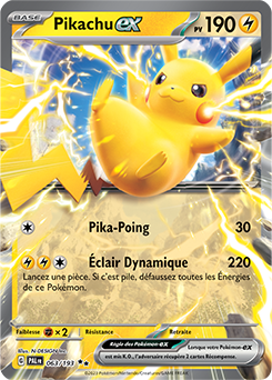 Carte Pokémon Pikachu ex 063/193 de la série Évolutions à Paldea en vente au meilleur prix
