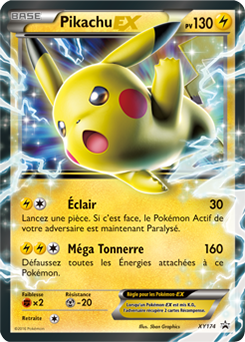 Carte Pokémon Promo Pikachu EX XY174 de la série Promos XY