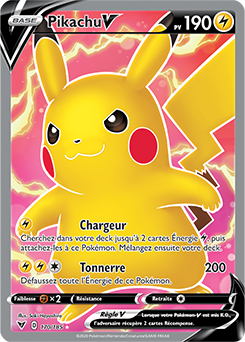 Carte Pokémon Pikachu V 170/185 de la série Voltage Éclatant en vente au meilleur prix