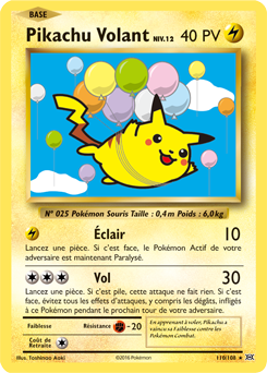 Carte Pokémon Pikachu volant 110/108 de la série Évolutions en vente au meilleur prix