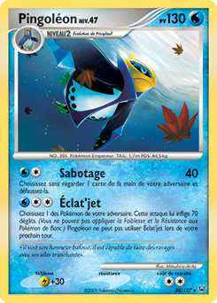 Carte Pokémon Pingoléon 26/127 de la série Platine en vente au meilleur prix