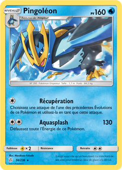 Carte Pokémon Pingoléon 56/236 de la série Éclipse Cosmique en vente au meilleur prix