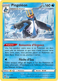 Carte Pokémon Pingoléon 037/172 de la série Stars Étincelantes en vente au meilleur prix