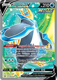 Carte Pokémon Pingoléon V 145/163 de la série Styles de Combat en vente au meilleur prix