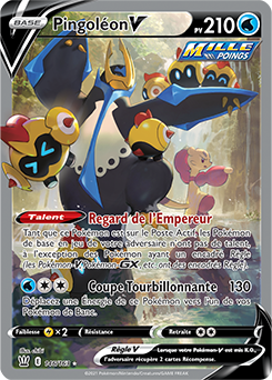 Carte Pokémon Pingoléon V 146/163 de la série Styles de Combat en vente au meilleur prix