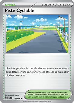 Carte Pokémon Piste Cyclable 157/165 de la série 151 en vente au meilleur prix