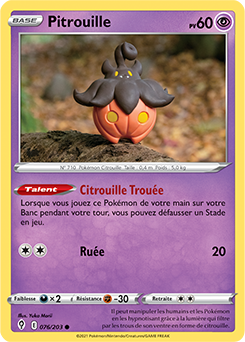 Carte Pokémon Communes Pitrouille 76/203 de la série Évolution Céleste
