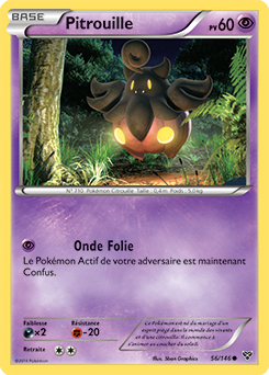 Carte Pokémon Commune Pitrouille 56/146 de la série X&Y