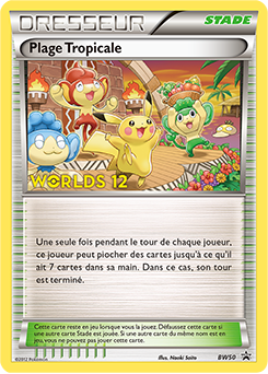 Carte Pokémon Plage Tropicale BW50 de la série Promos Noir & Blanc en vente au meilleur prix
