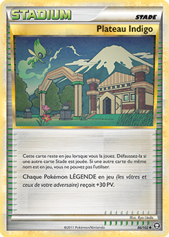 Carte Pokémon Peu commune Plateau Indigo 86/102 de la série Triomphe