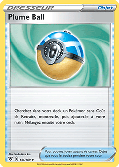 Carte Pokémon Plume Ball 141/189 de la série Astres Radieux en vente au meilleur prix