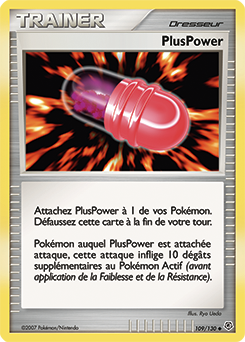 Carte Pokémon Peu commune PlusPower 109/130 de la série Diamant & Perle