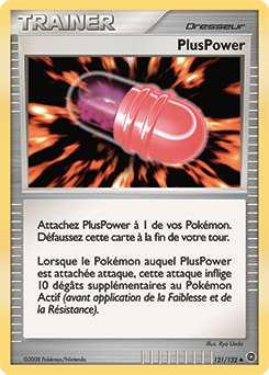 Carte Pokémon PlusPower 121/132 de la série Merveilles Secrètes en vente au meilleur prix