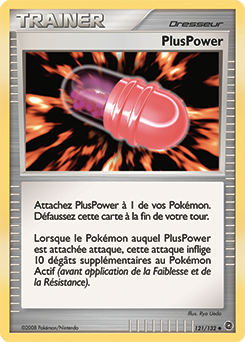 Carte Pokémon Peu commune PlusPower 121/132 de la série Merveilles Secrètes