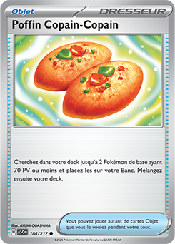 Carte Pokémon Poffin Copain-Copain 184/217 de la série Héros Transcendants en vente au meilleur prix